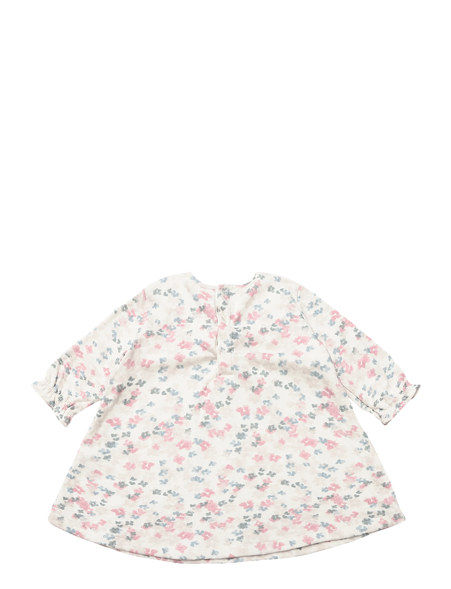 Petit Bateau - ROBES ML - langærmede babykjoler - milk/multico - 1