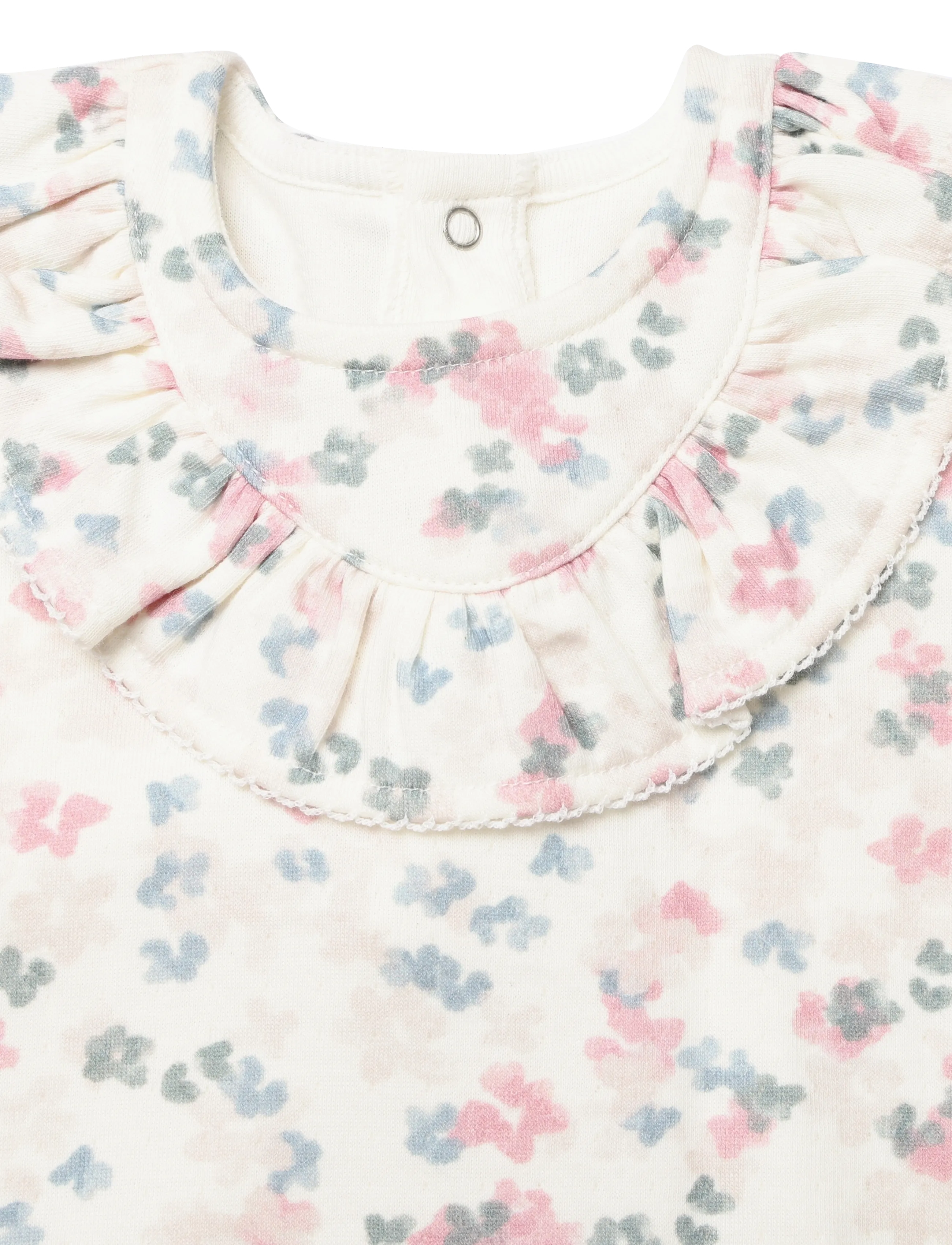 Petit Bateau - ROBES ML - langærmede babykjoler - milk/multico - 2