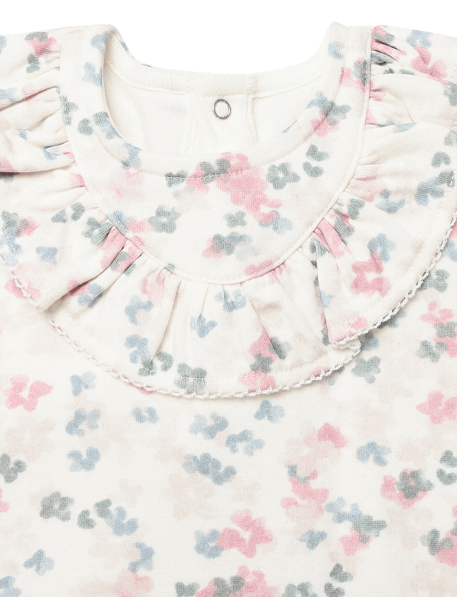 Petit Bateau - ROBES ML - langærmede babykjoler - milk/multico - 2