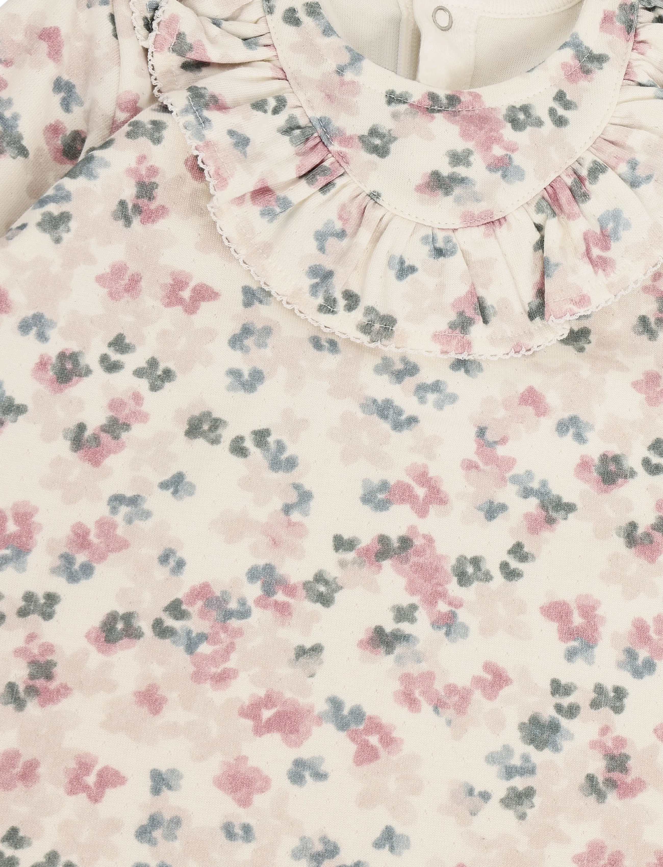 Petit Bateau - ROBES ML - langærmede babykjoler - milk/multico - 2