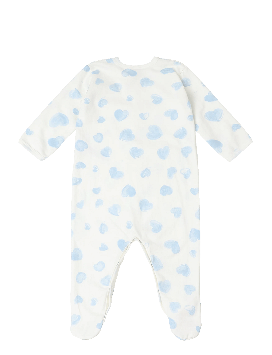 Petit Bateau - SF DORS BIEN Y - pidžaama-kombinesoonid - marshmallow/adriatic - 1