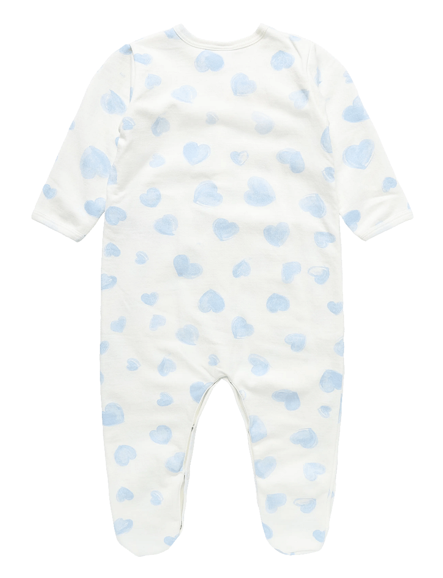 Petit Bateau - SF DORS BIEN Y - schlafoveralls - marshmallow/adriatic - 1