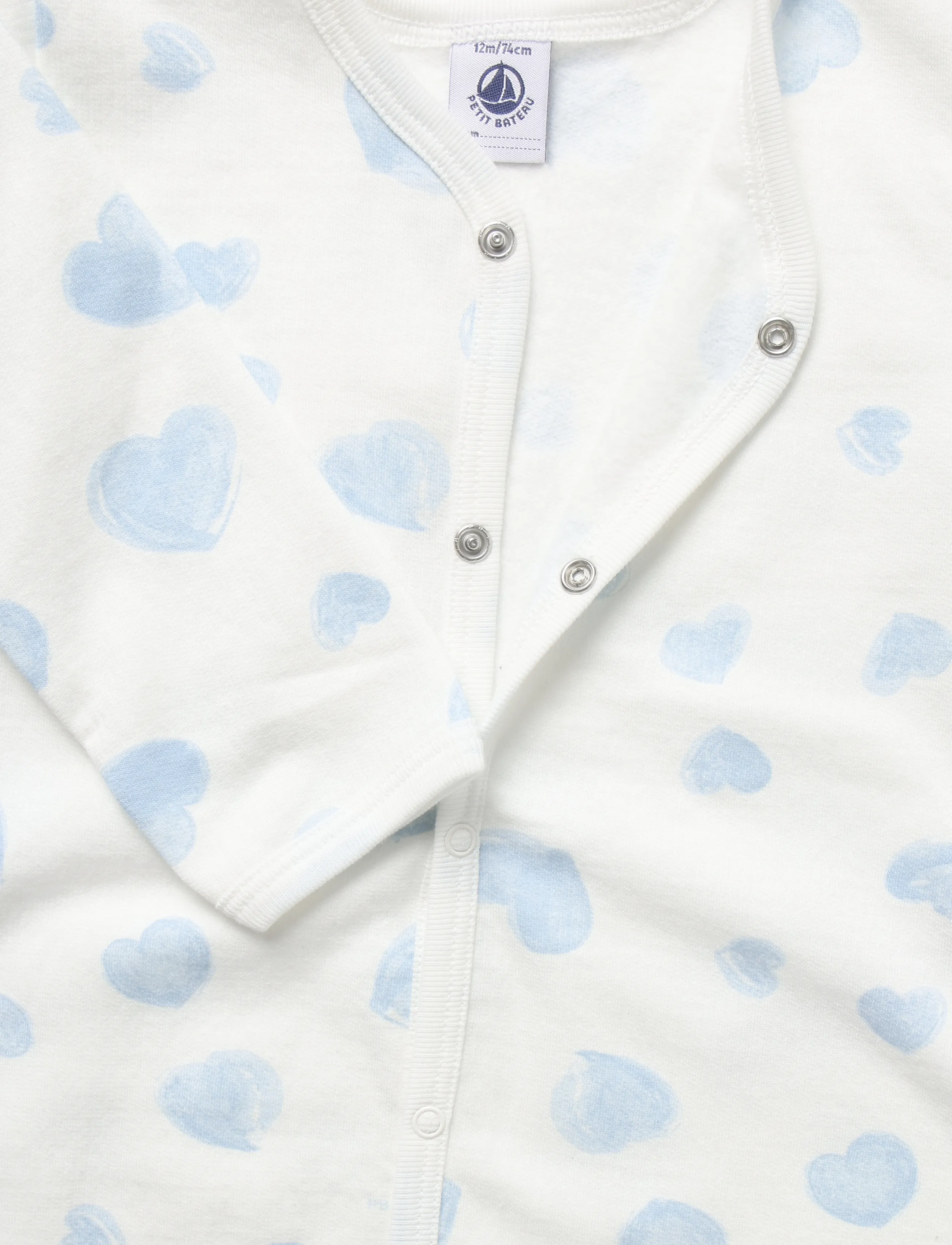 Petit Bateau - SF DORS BIEN Y - schlafoveralls - marshmallow/adriatic - 2