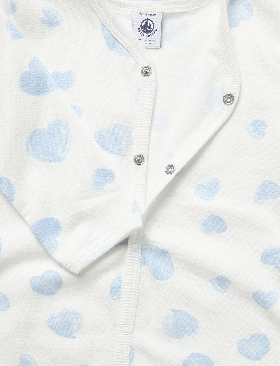 Petit Bateau - SF DORS BIEN Y - schlafoveralls - marshmallow/adriatic - 2
