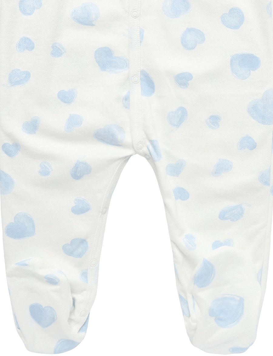 Petit Bateau - SF DORS BIEN Y - schlafoveralls - marshmallow/adriatic - 3