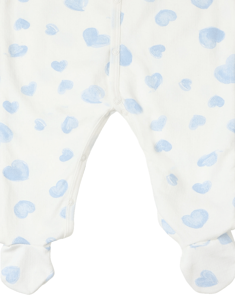 Petit Bateau - SF DORS BIEN Y - pidžaama-kombinesoonid - marshmallow/adriatic - 3