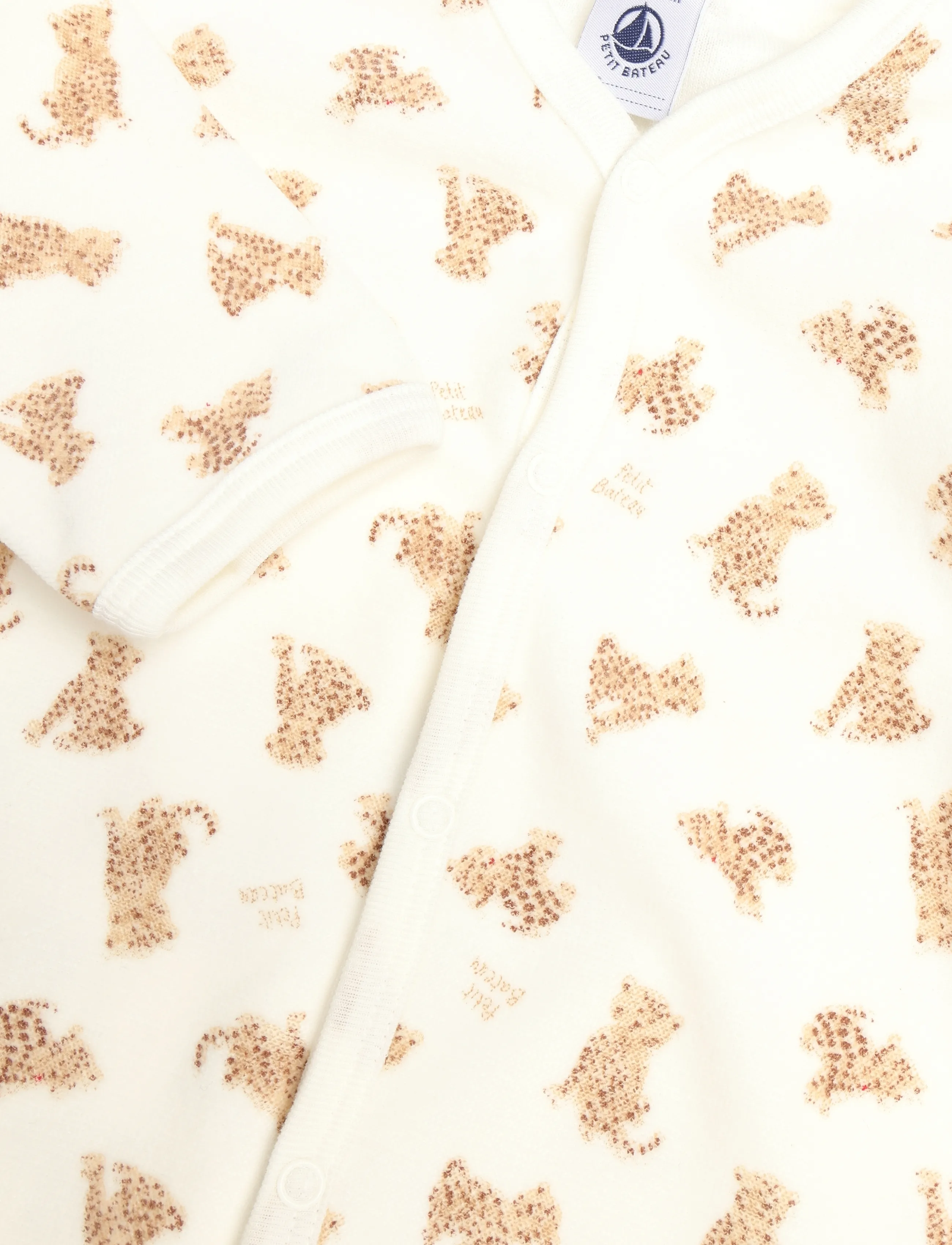 Petit Bateau - SF DORS BIEN Y - schlafoveralls - marshmallow/multico - 2