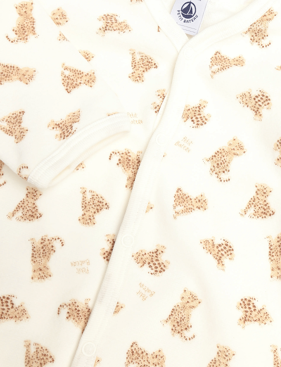 Petit Bateau - SF DORS BIEN Y - schlafoveralls - marshmallow/multico - 2