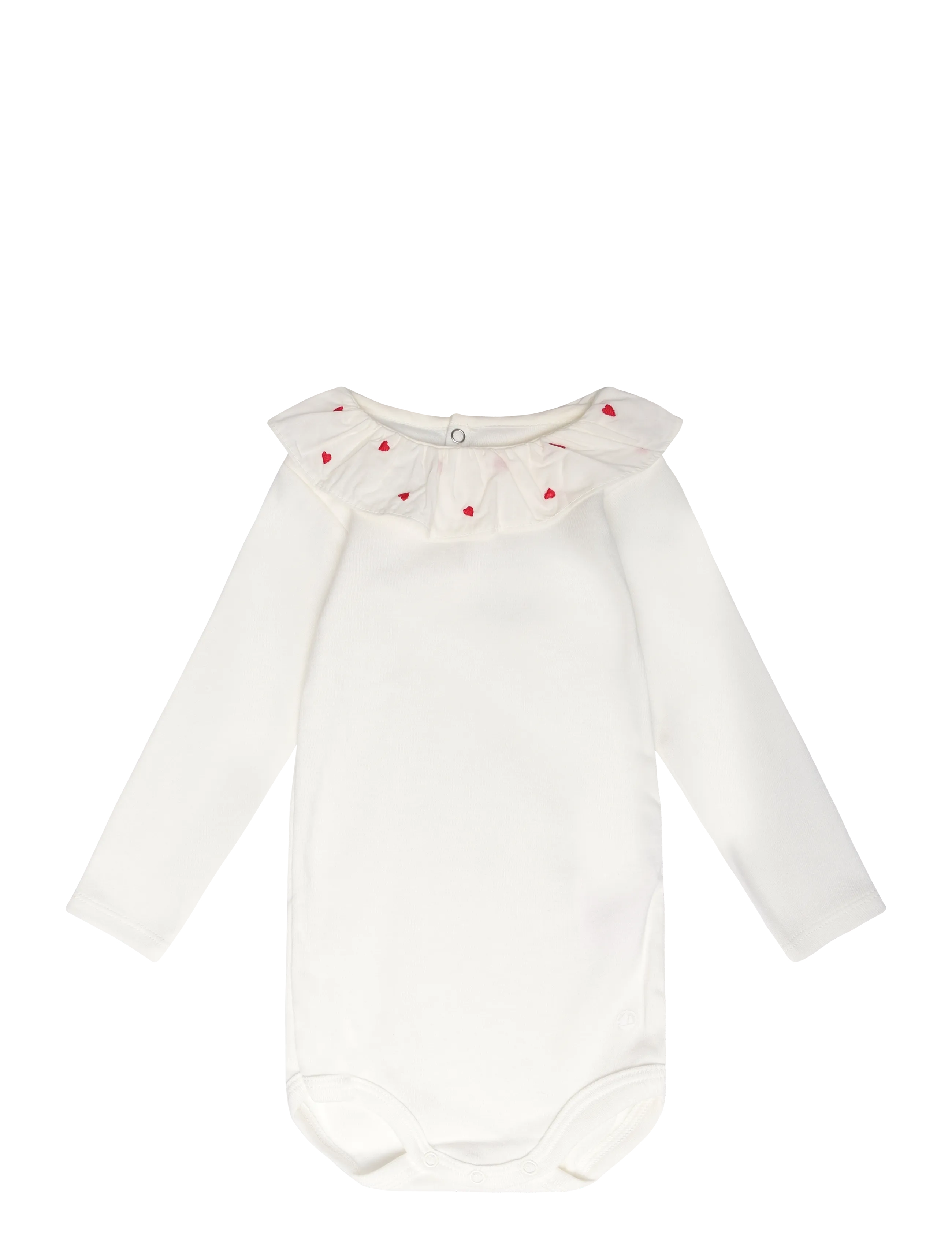 Petit Bateau SF BODIES ACOL ML - Baby 44-92 - MARSHMALLOW / cream