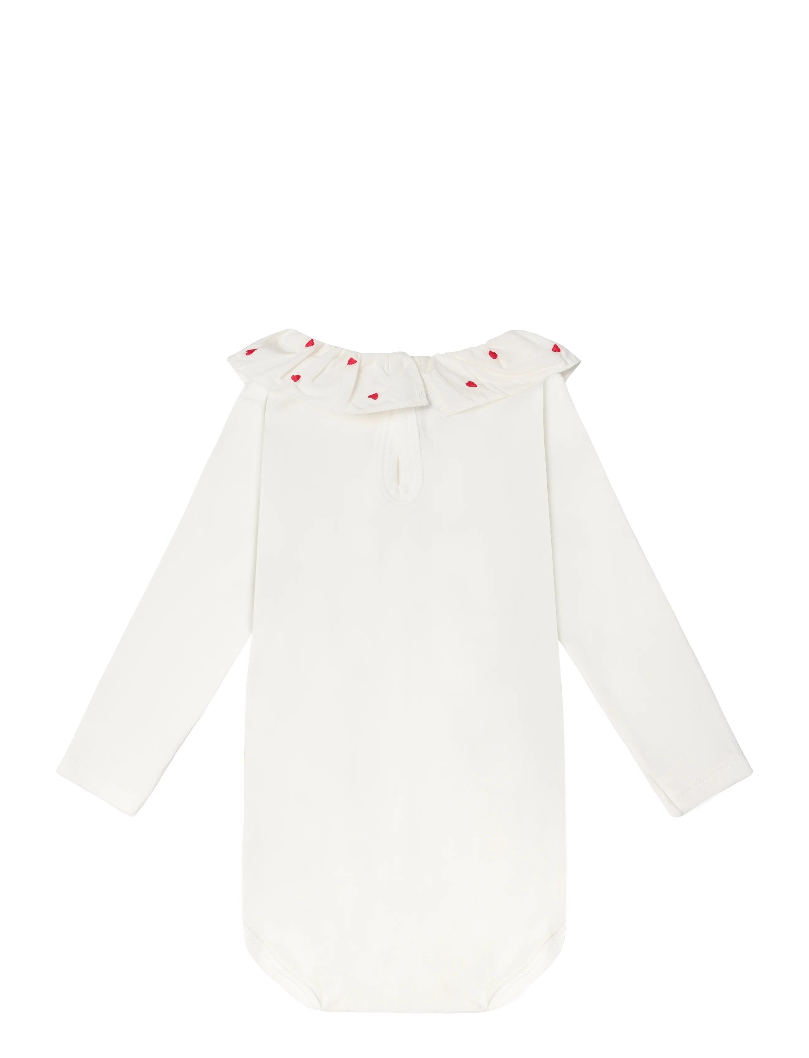 Petit Bateau - SF BODIES ACOL ML - pikkade varrukatega bodid - marshmallow - 1