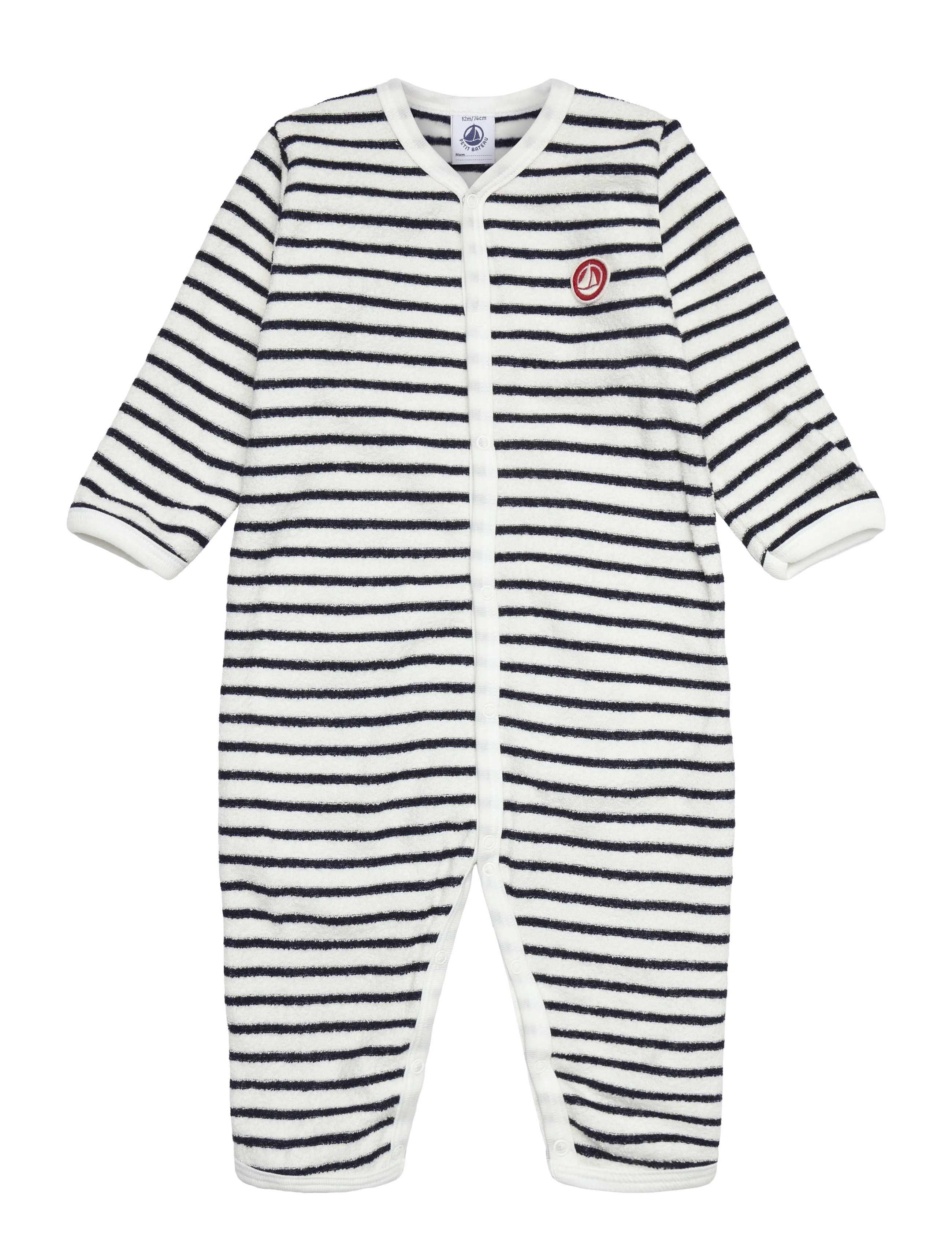 Petit Bateau SF DORS BIEN  SANS PIEDS - Sovplagg - MILK/SOIR / white