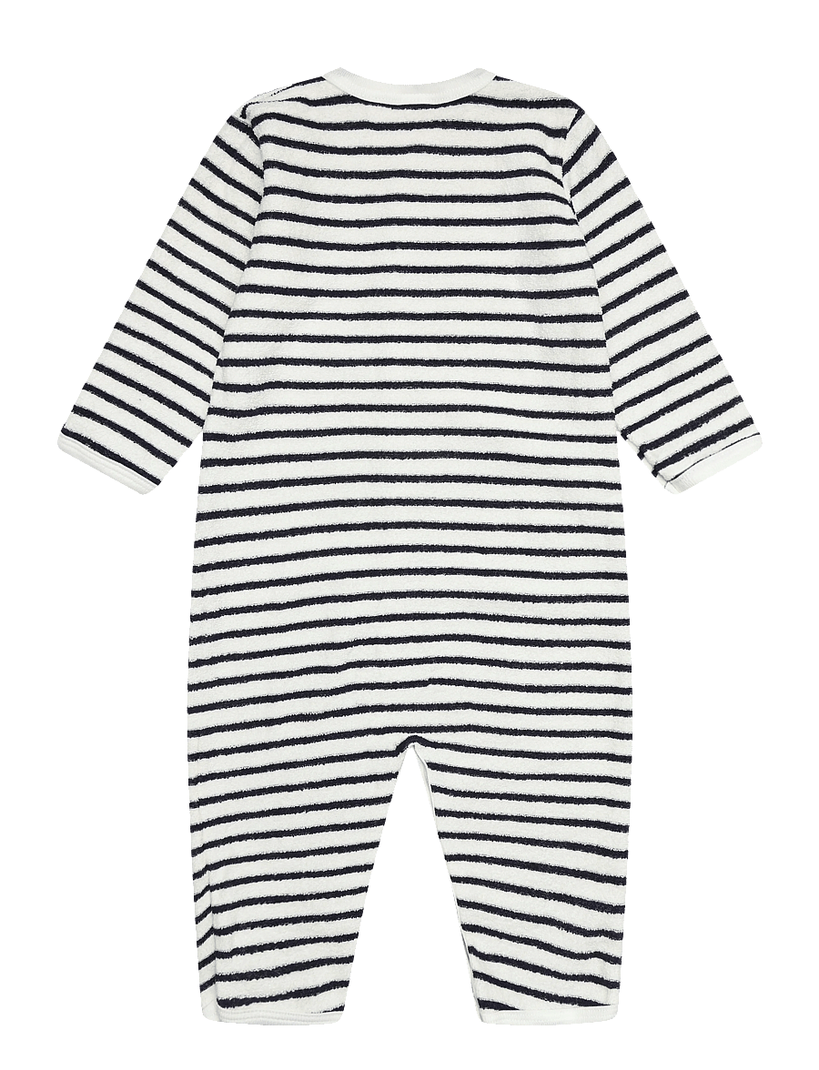 Petit Bateau - SF DORS BIEN SANS PIEDS - sleeping overalls - milk/soir - 1