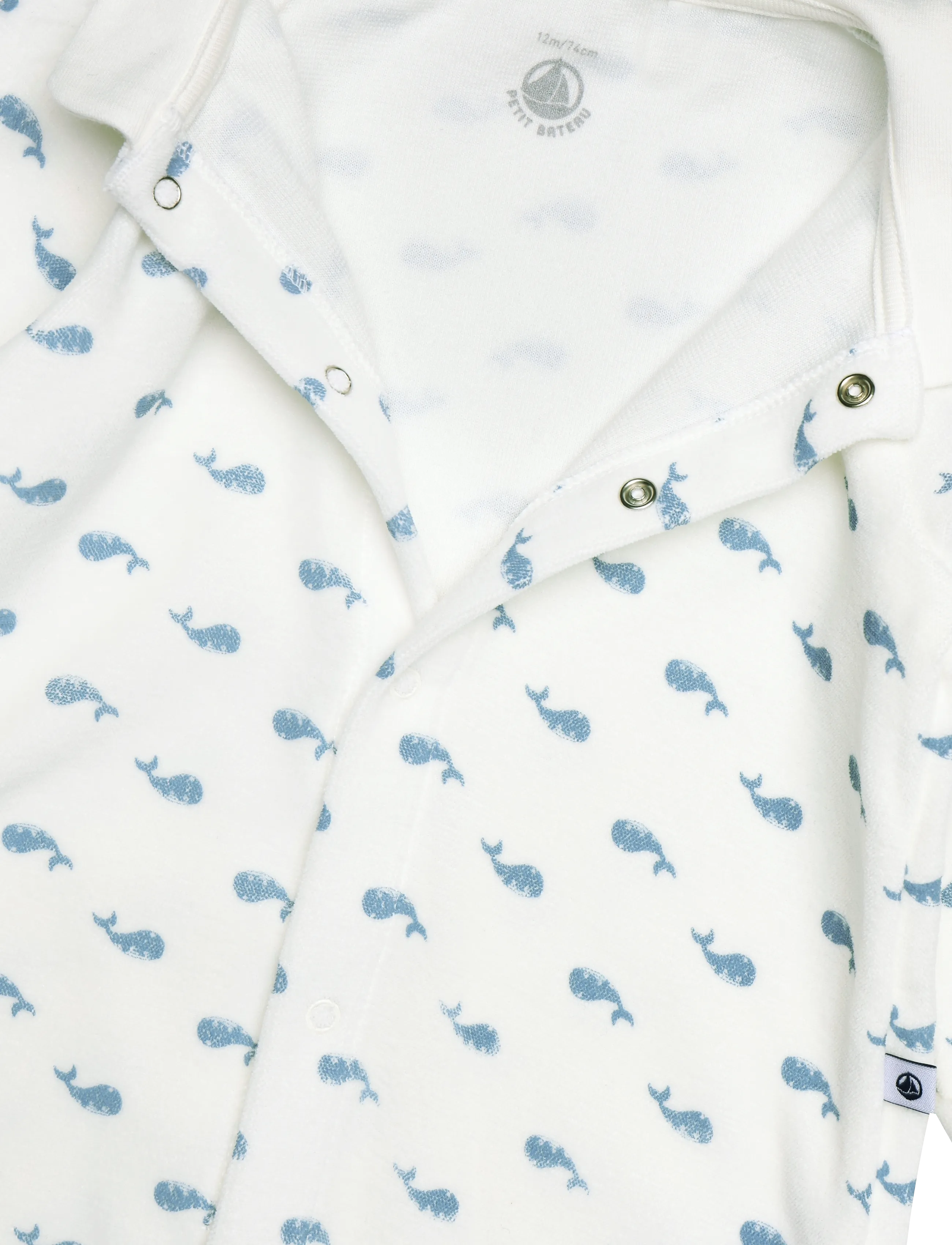 Petit Bateau - SF DORS BIEN Y - langärmelig - marshmallow/adriatic - 2