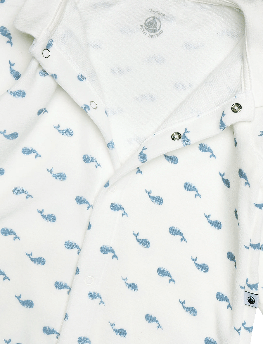 Petit Bateau - SF DORS BIEN Y - langärmelig - marshmallow/adriatic - 2