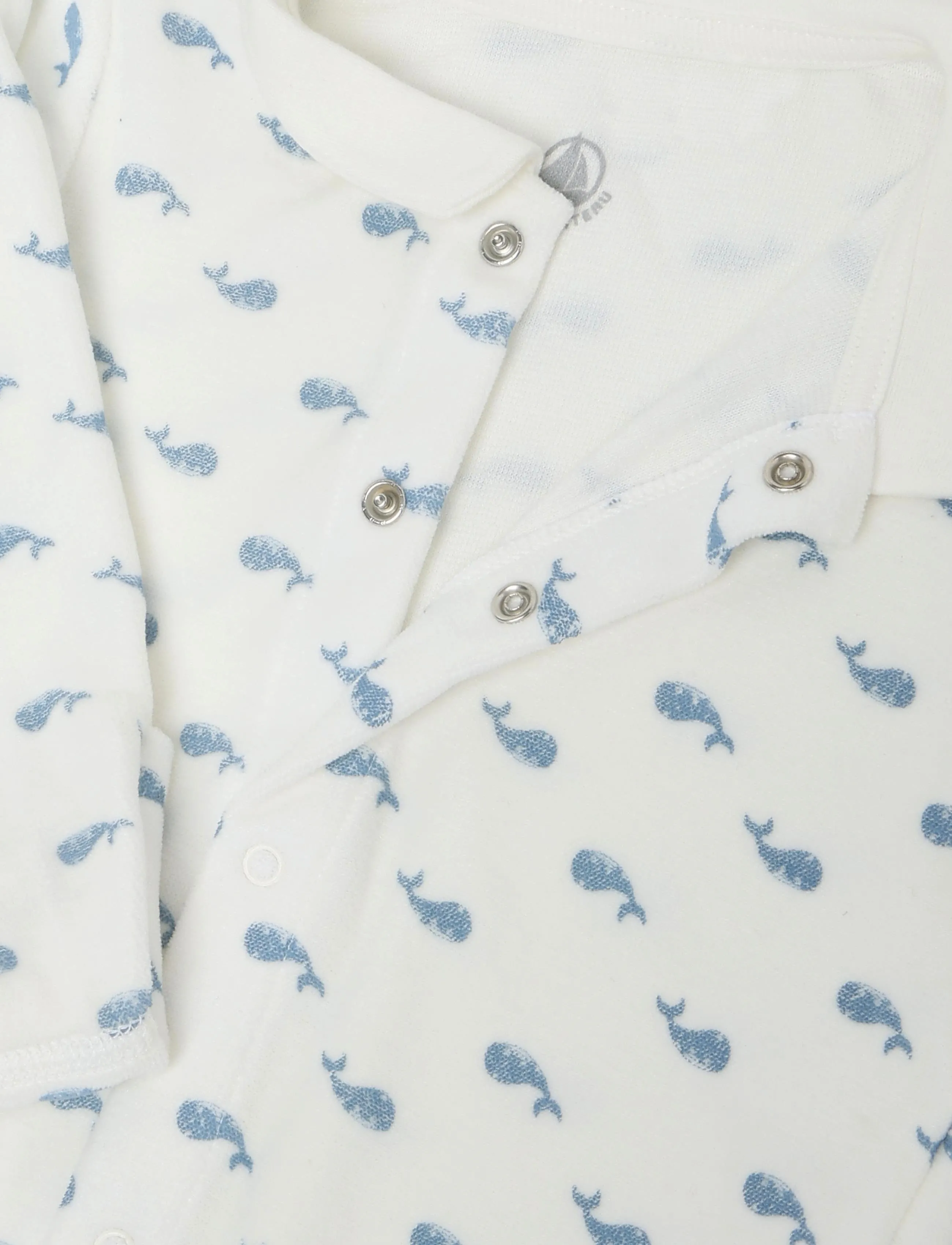 Petit Bateau - SF DORS BIEN Y - laveste priser - marshmallow/adriatic - 2