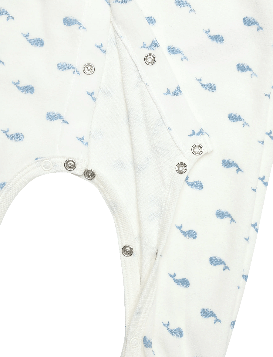 Petit Bateau - SF DORS BIEN Y - langärmelig - marshmallow/adriatic - 3