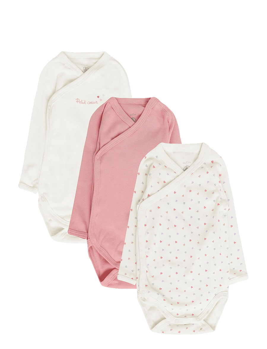 Petit Bateau - SF BODIES NAISSANCE ML - langärmelige bodys - variante 2 - 0