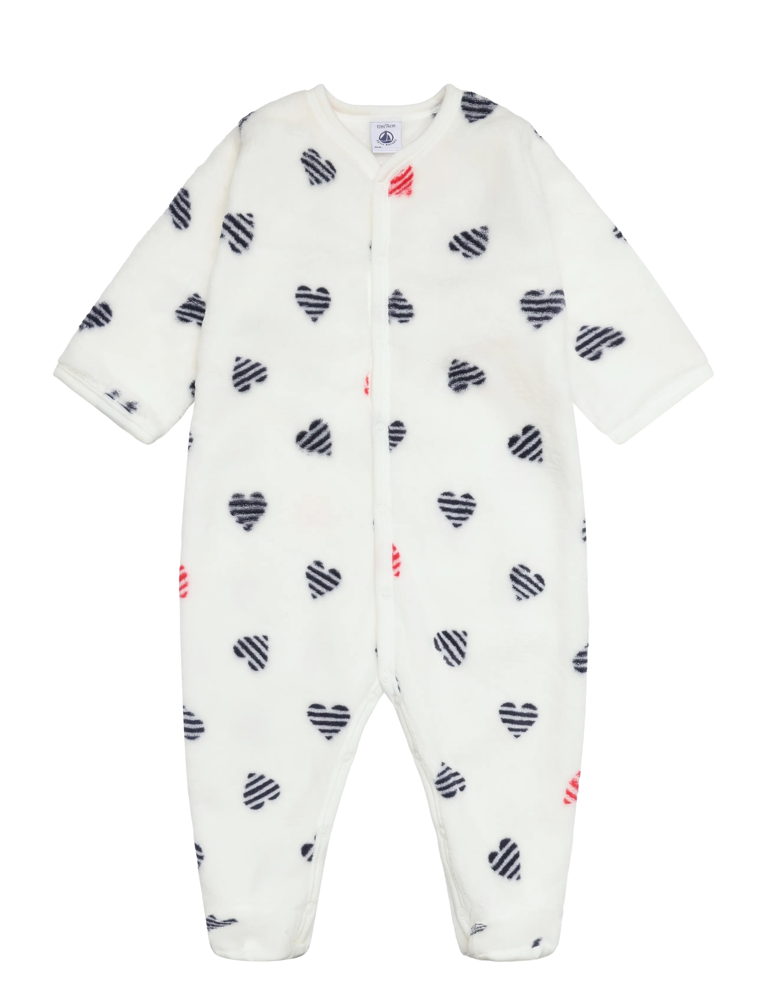 Petit Bateau Combichauds, 74, Pyjamas, Creme - Pyjamas Onesie, Kinder