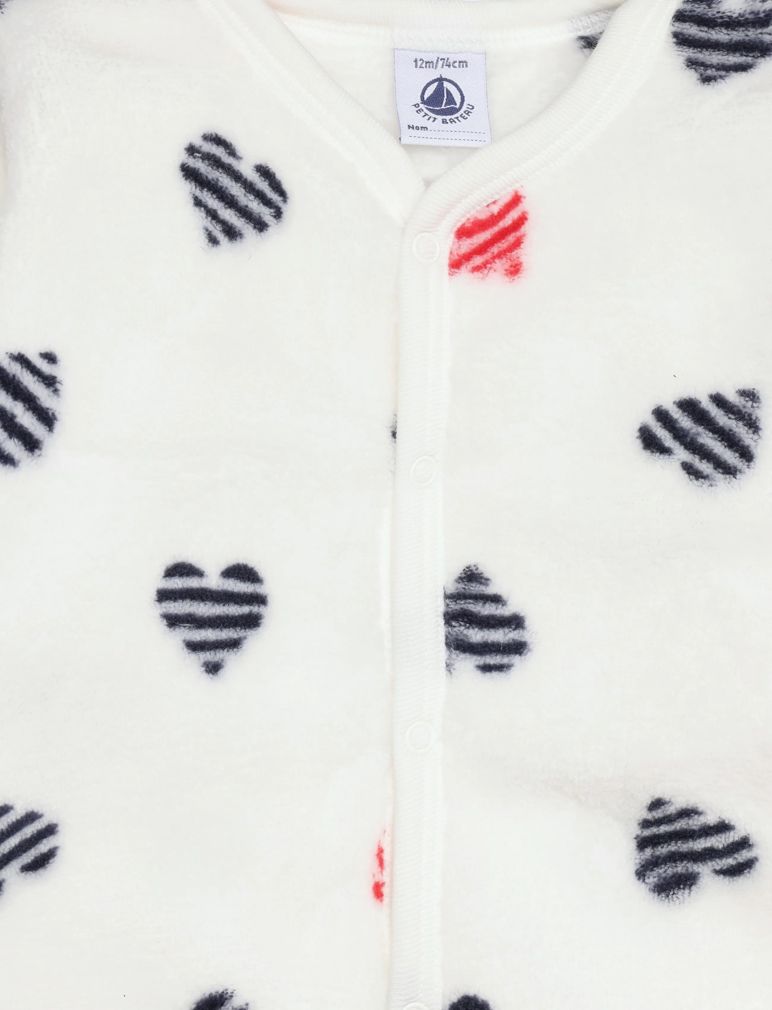 Petit Bateau - COMBICHAUDS - schlafoveralls - marshmallow/multico - 2