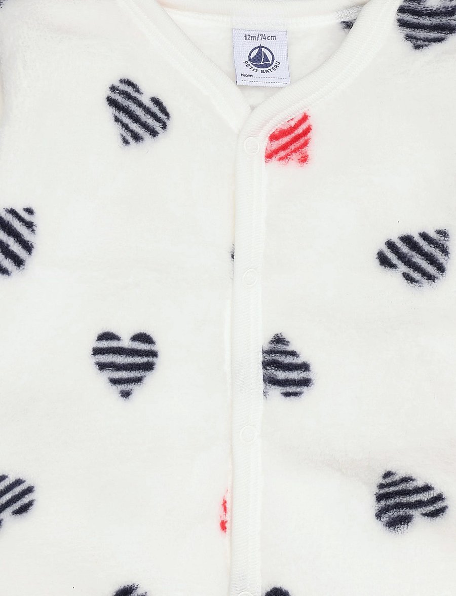 Petit Bateau - COMBICHAUDS - schlafoveralls - marshmallow/multico - 2