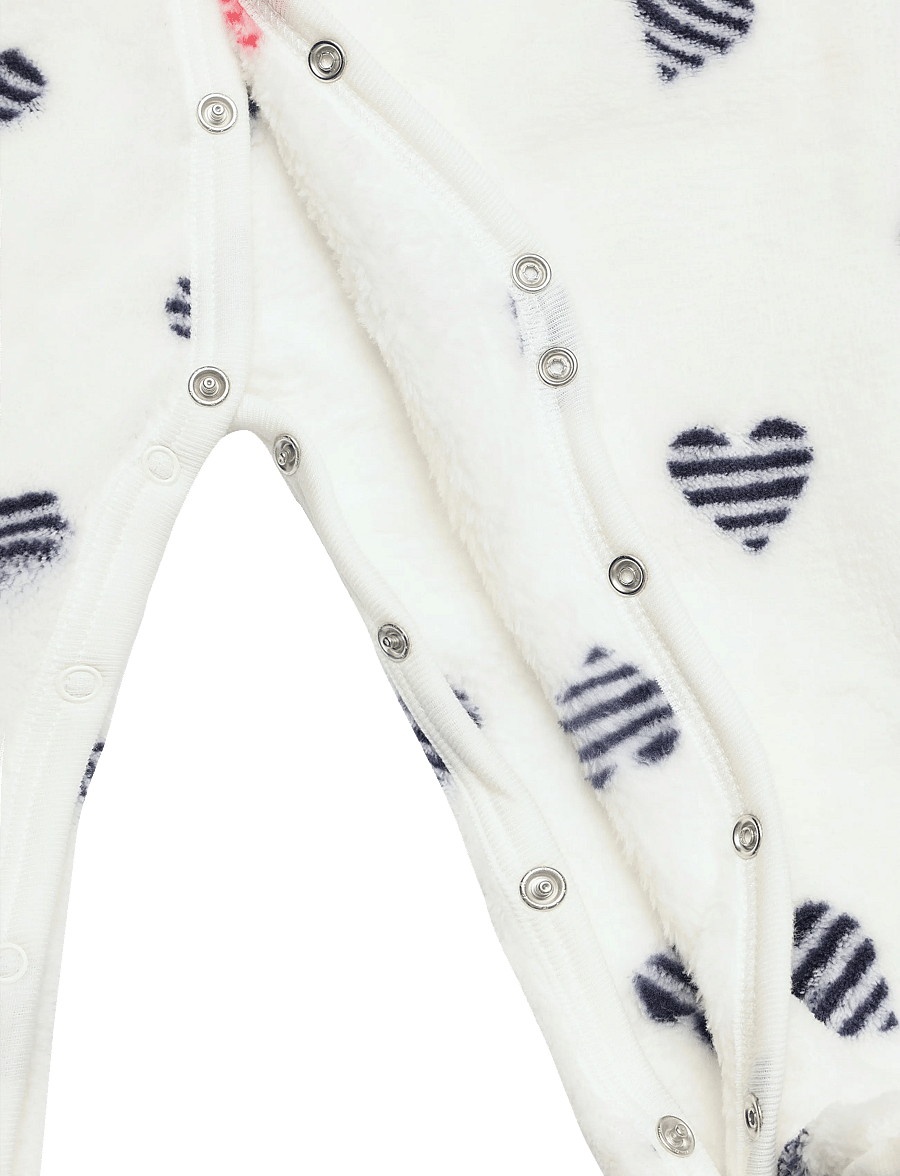 Petit Bateau - COMBICHAUDS - schlafoveralls - marshmallow/multico - 3