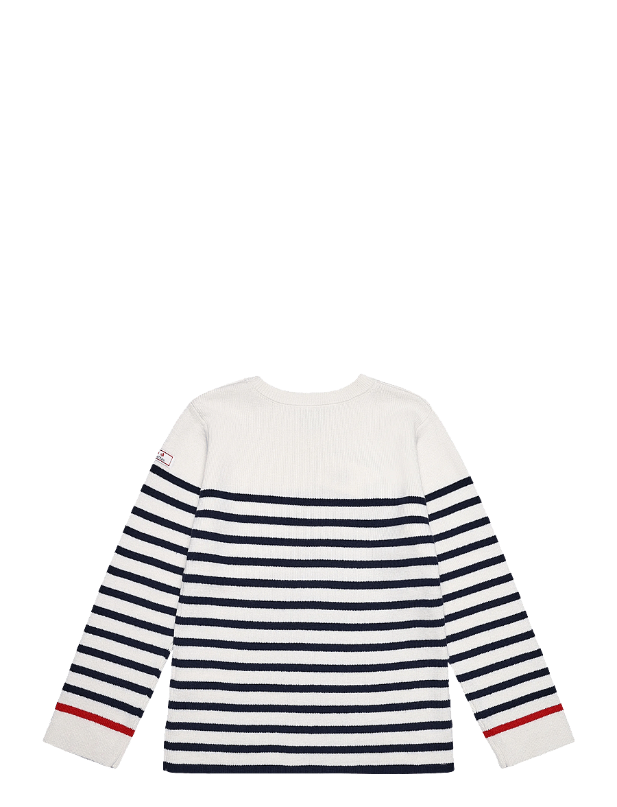 Petit Bateau - PULL RDC V BATEAU - pullover - marshmallow/soir - 1