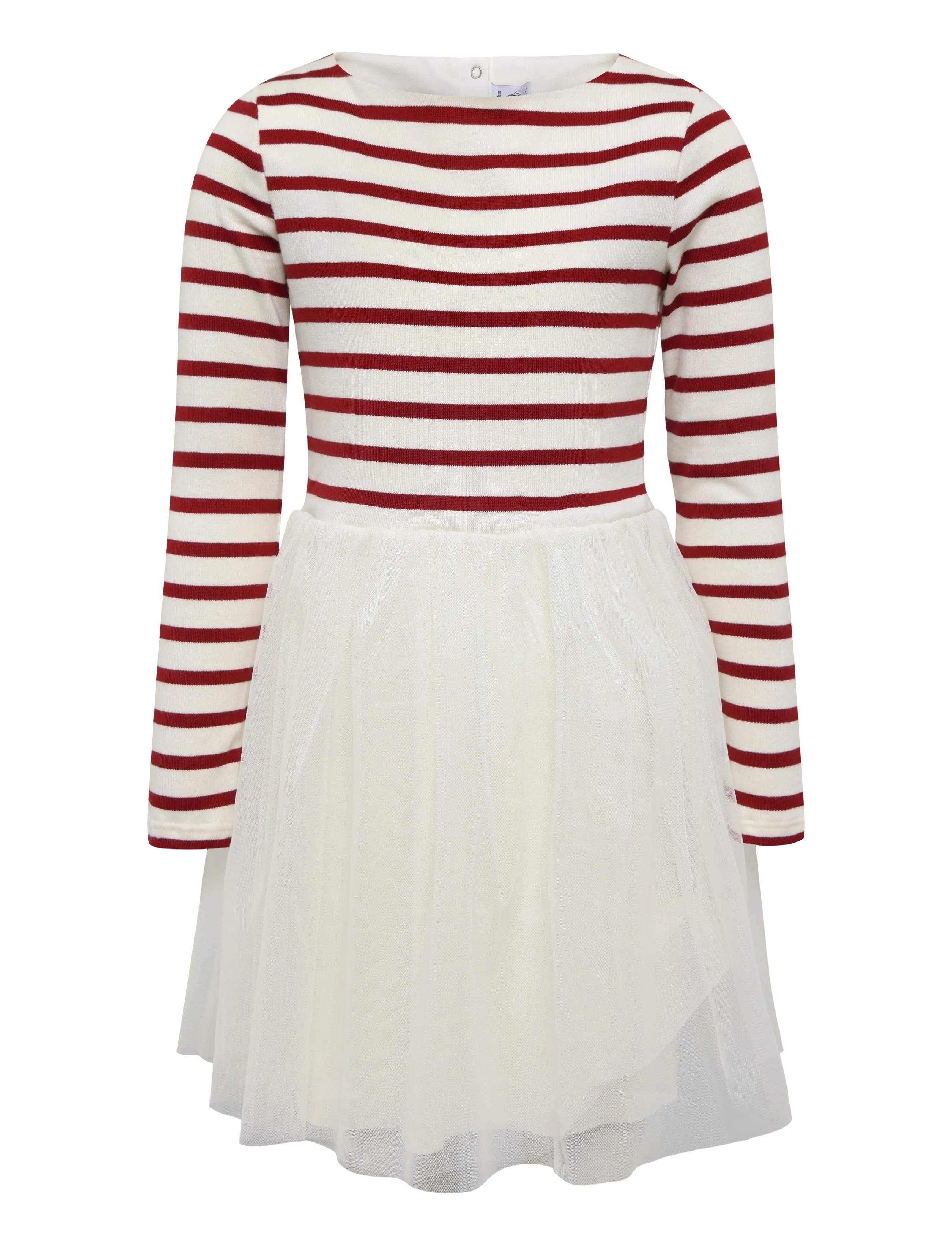 Petit Bateau ROBES ML - Kleidung - MILK/AMARANTE / cream