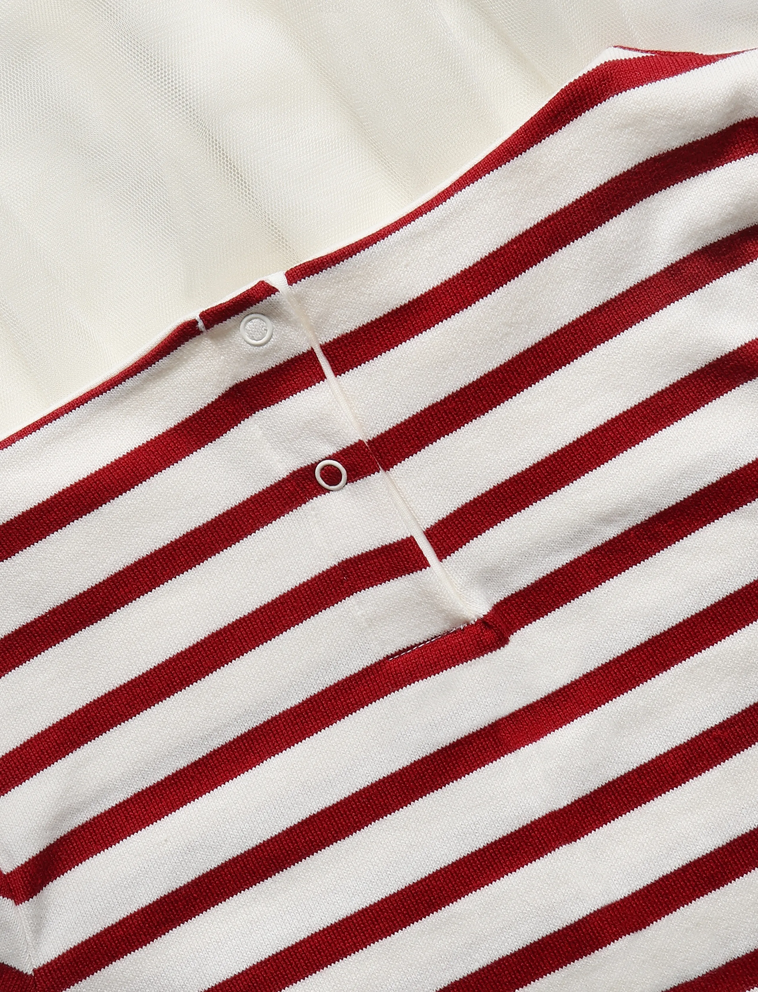 Petit Bateau - ROBES ML - milk/amarante - 2