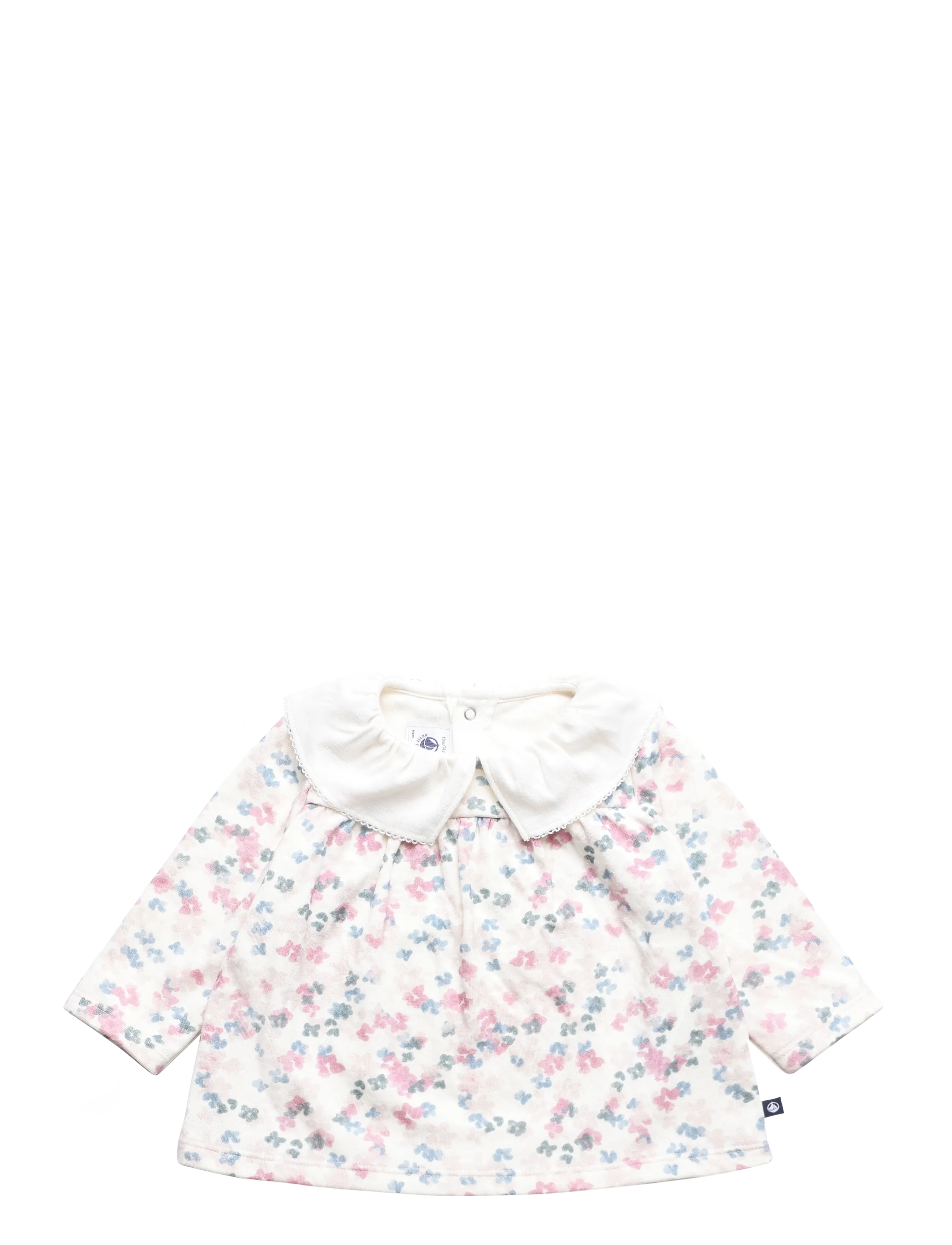 Petit Bateau SF BLOUSES ML - Blouses & Tunics - MILK/MULTICO / cream