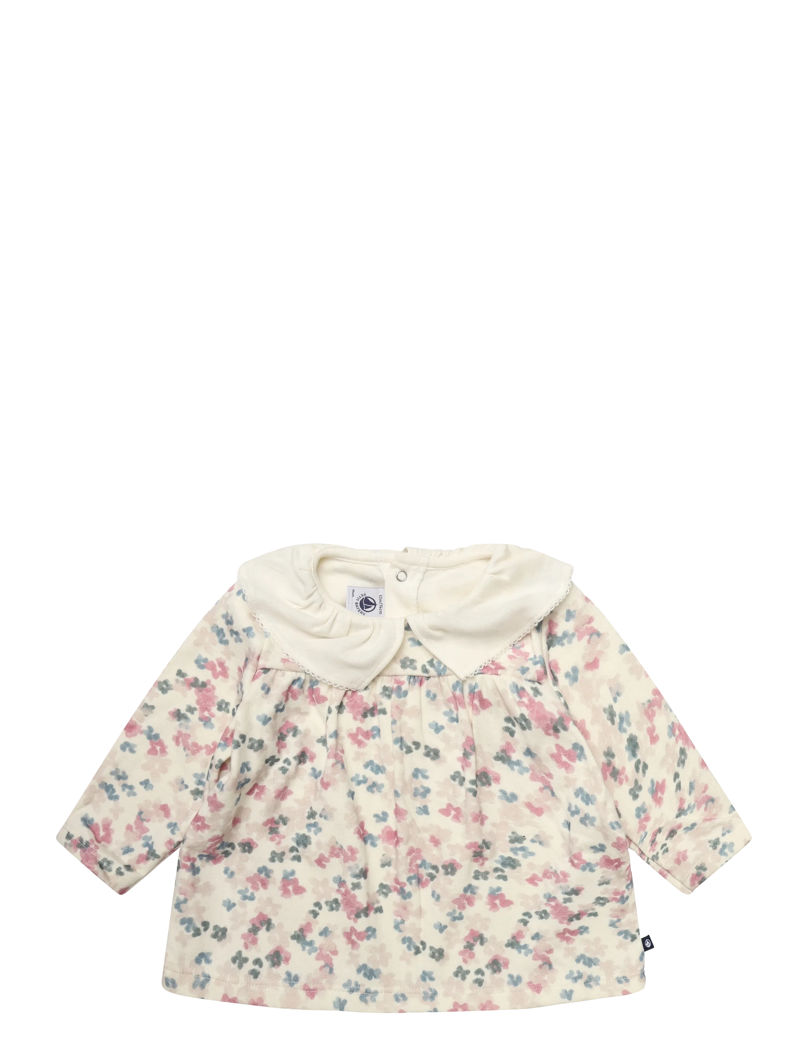 Petit Bateau SF BLOUSES ML - Baby 44-92 - MILK/MULTICO / cream