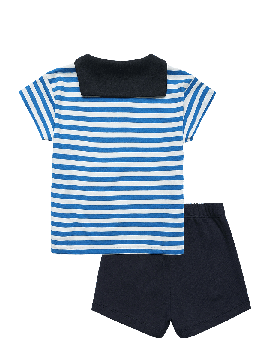 Petit Bateau - ENSEMBLE COURT - sets mit kurzärmeligem t-shirt - porcelana/smoking - 1