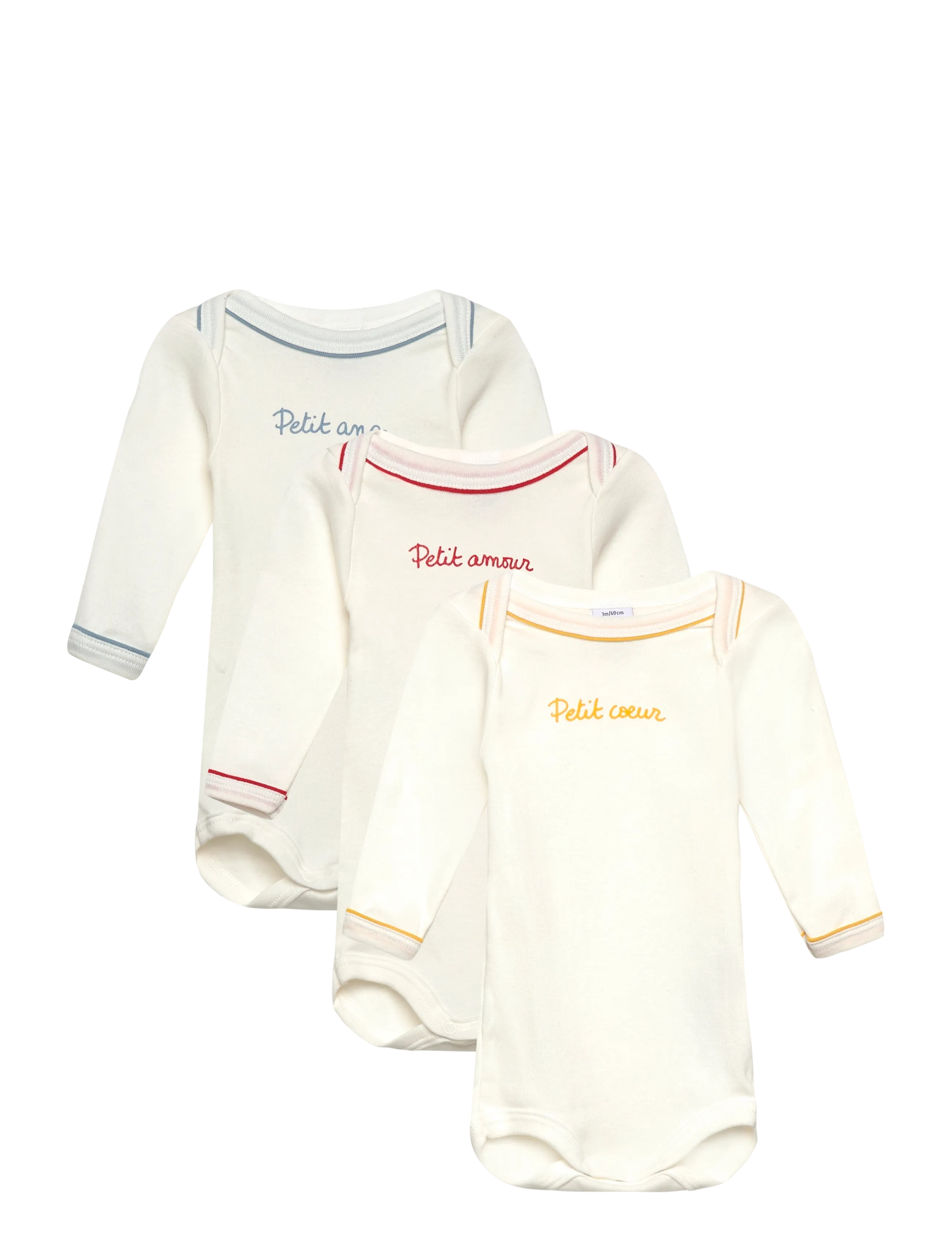Petit Bateau SF BODIES US ML - Bodyer - VARIANTE 1 / cream