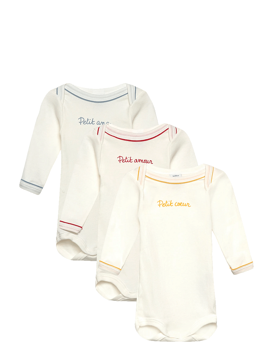 Petit Bateau - SF BODIES US ML - långärmade bodies - variante 1 - 0