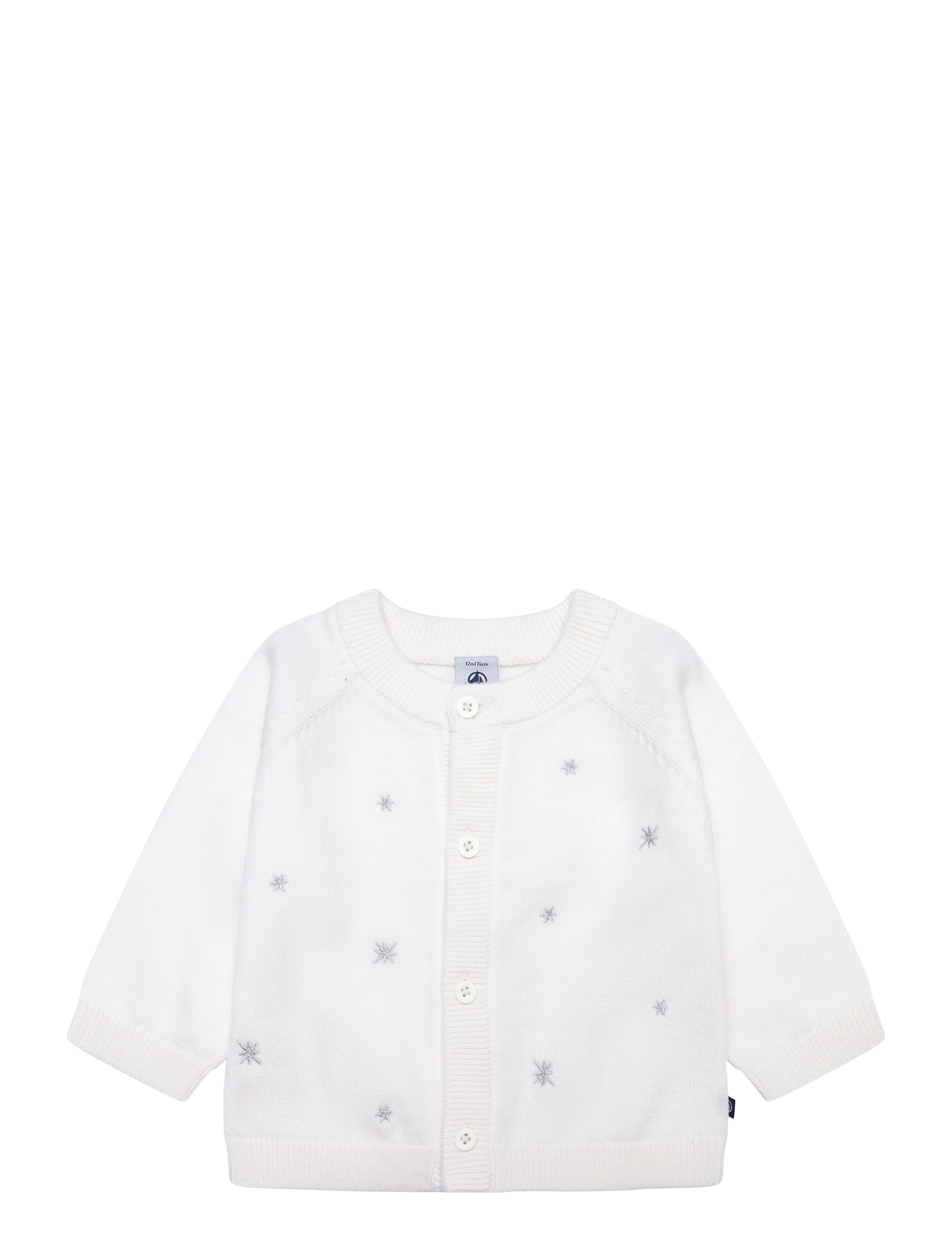 Petit Bateau Cardigans Jour, 86, Knitwear, Creme - Cardigans, Kinder