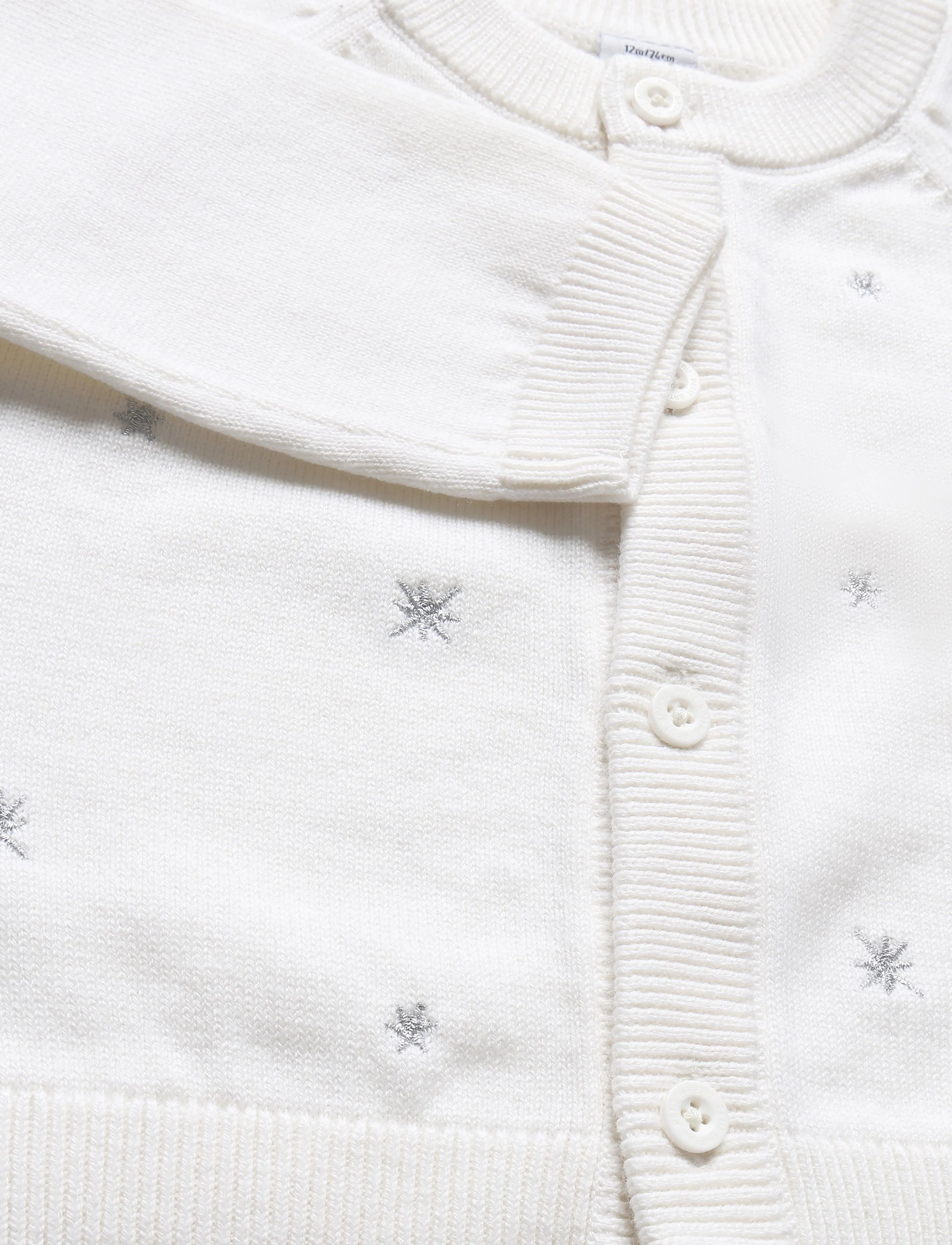 Petit Bateau - CARDIGANS JOUR - marshmallow/argent - 2