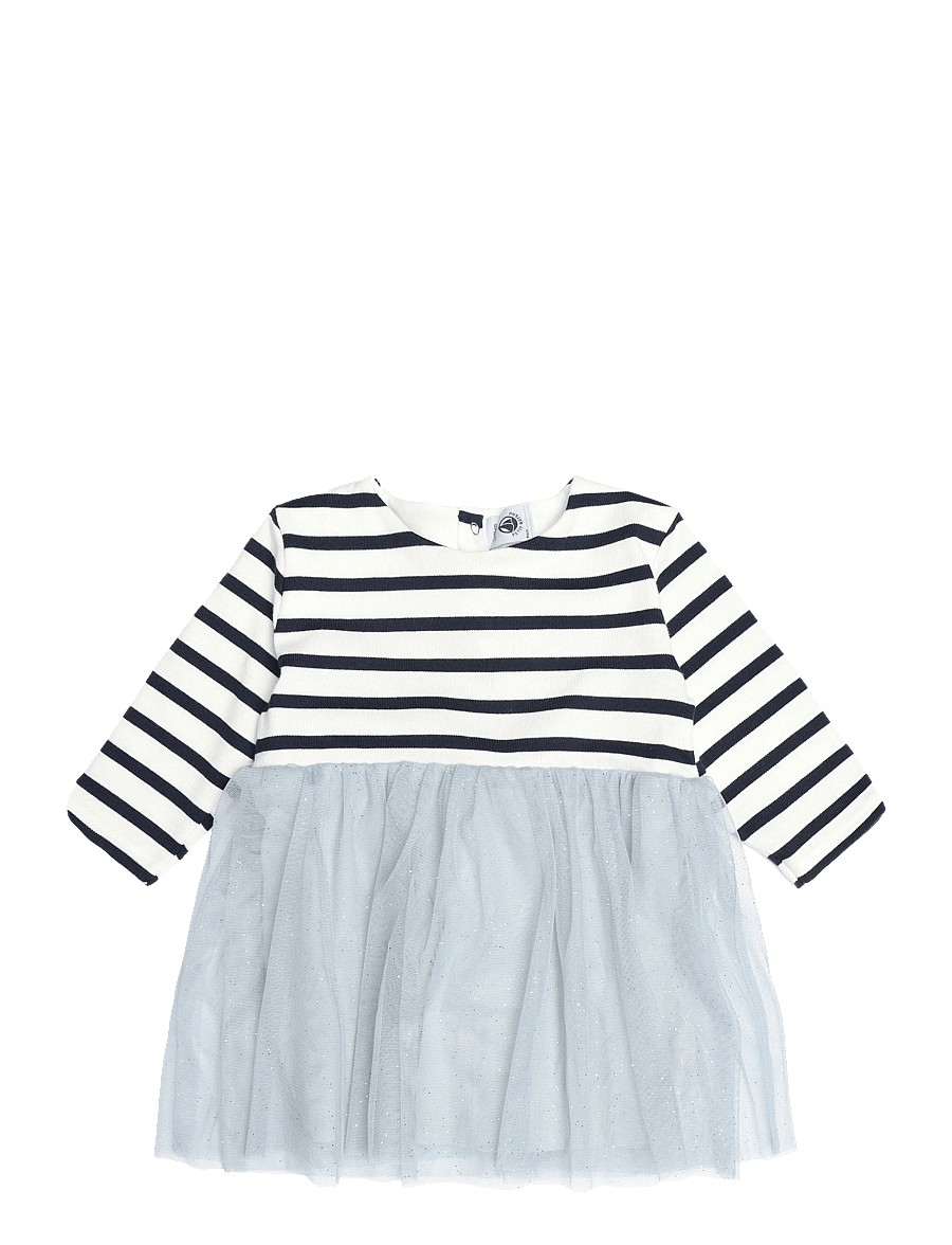 Petit Bateau - ROBES ML - långärmade babyklänningar - co2/multico - 0