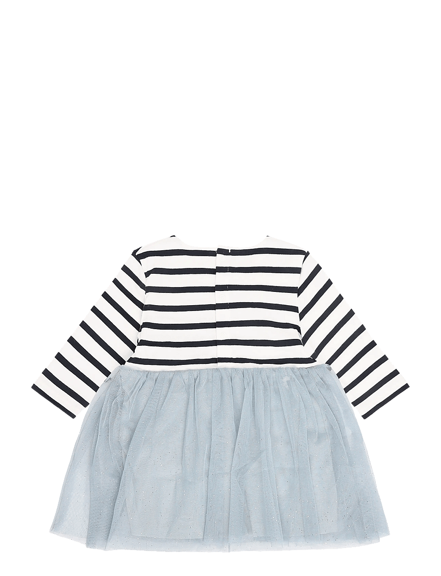 Petit Bateau - ROBES ML - långärmade babyklänningar - co2/multico - 1