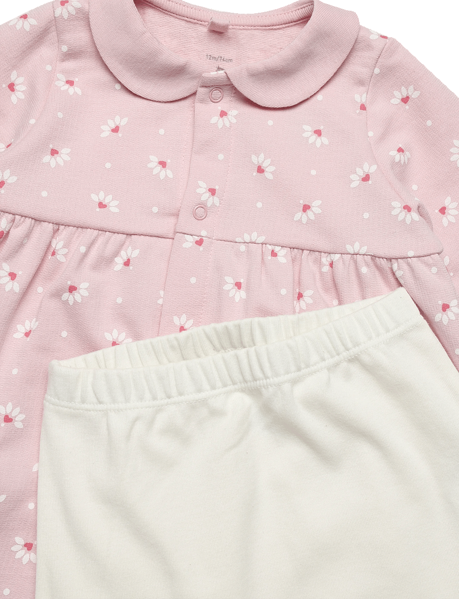 Petit Bateau - ROBES ML - langærmede babykjoler - joli/multico - 2