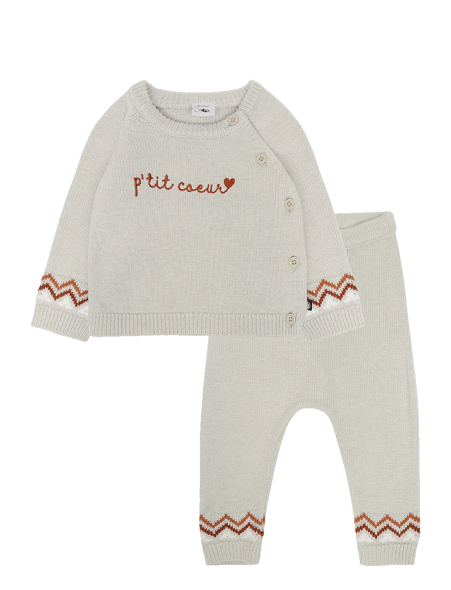 Petit Bateau - ENSEMBLE LONG - sets mit langärmeligem t-shirt - montelimar/multico - 0