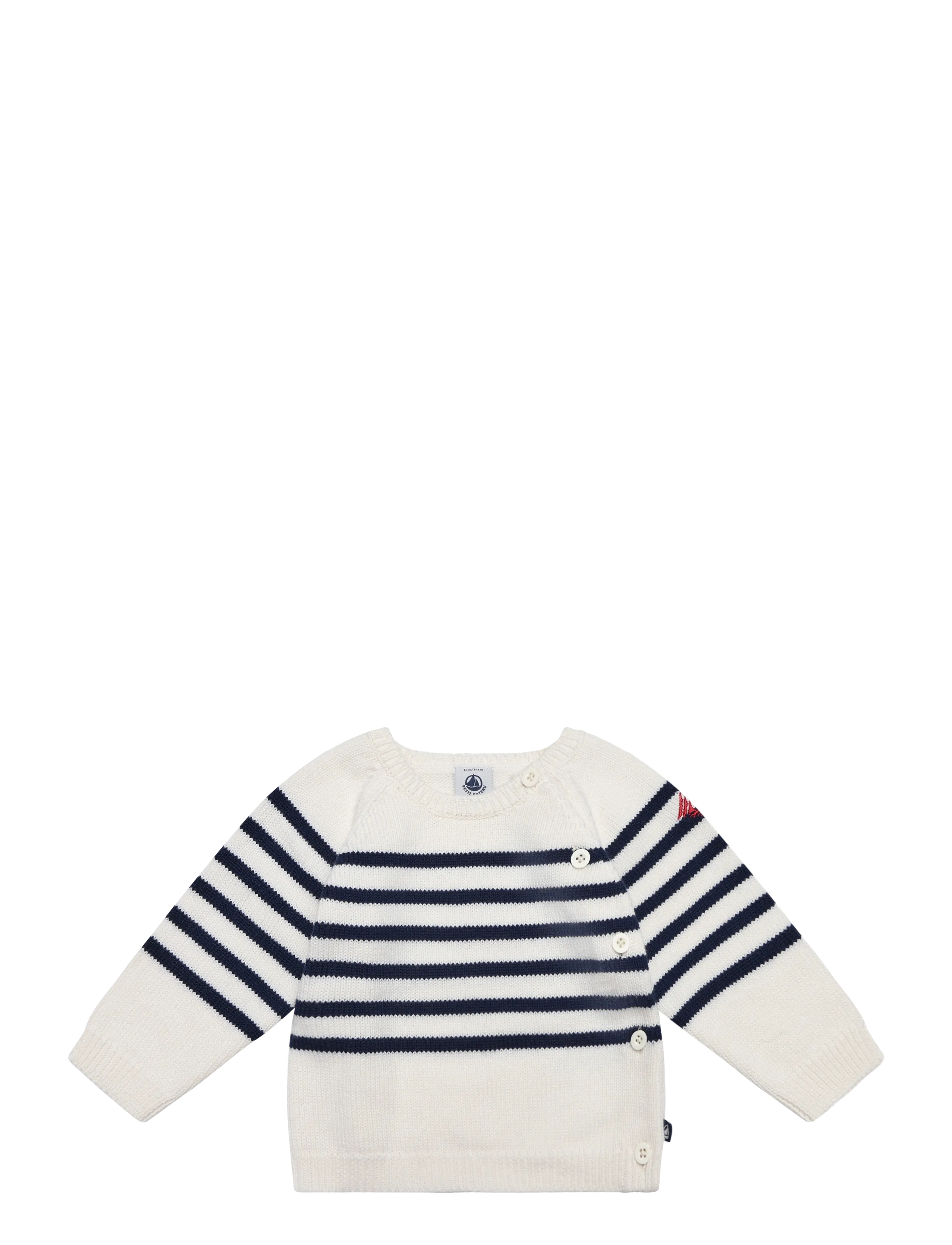 Petit Bateau Ensemble Long, 54, Knitwear, Creme - Pullovers, Kinder