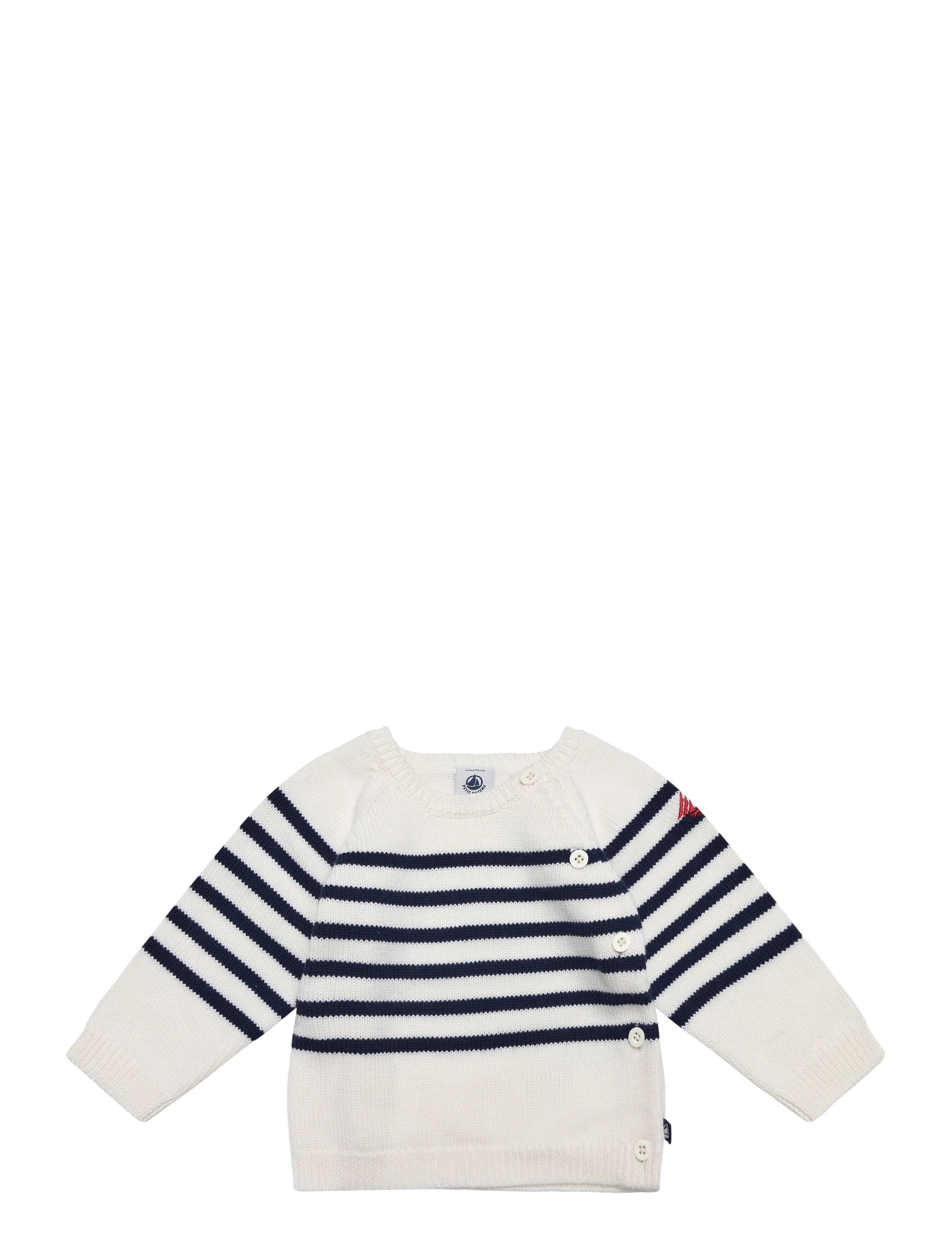 Petit Bateau ENSEMBLE LONG - Back to school - MARSHMALLOW/SOIR / cream