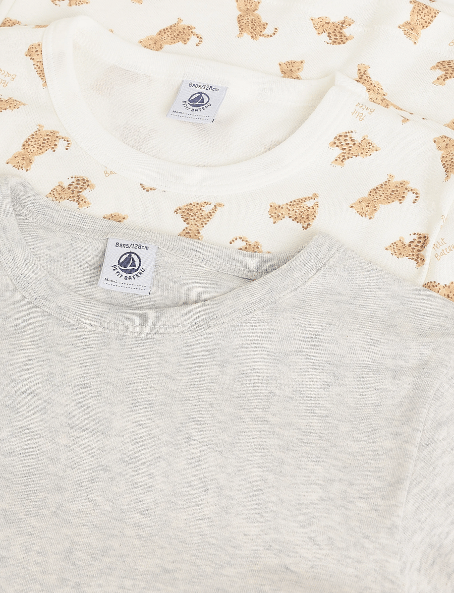 Petit Bateau - TEE SHIRTS ML - sets mit langärmeligem t-shirt - variante 1 - 2