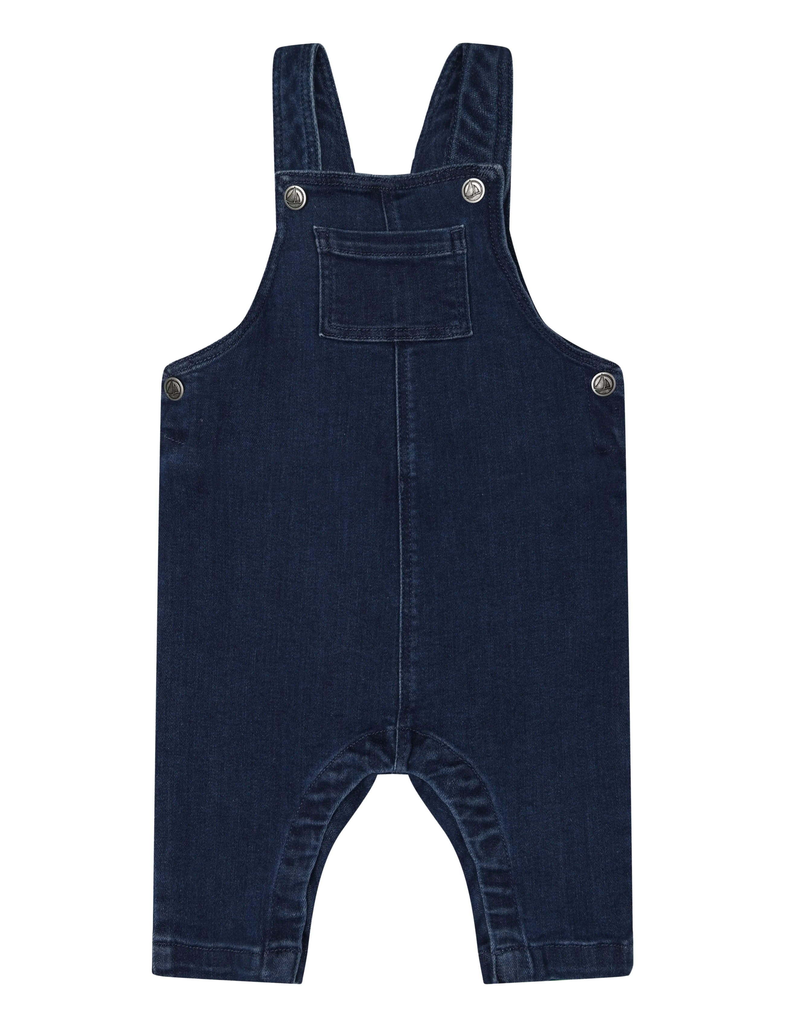 Petit Bateau Salopette Longue, 81, Marineblau - Strampelanzüge, Kinder