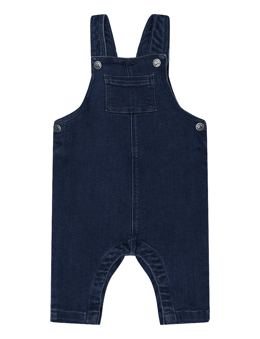 Petit Bateau - SALOPETTE LONGUE - jumpsuits - denim moyen - 0