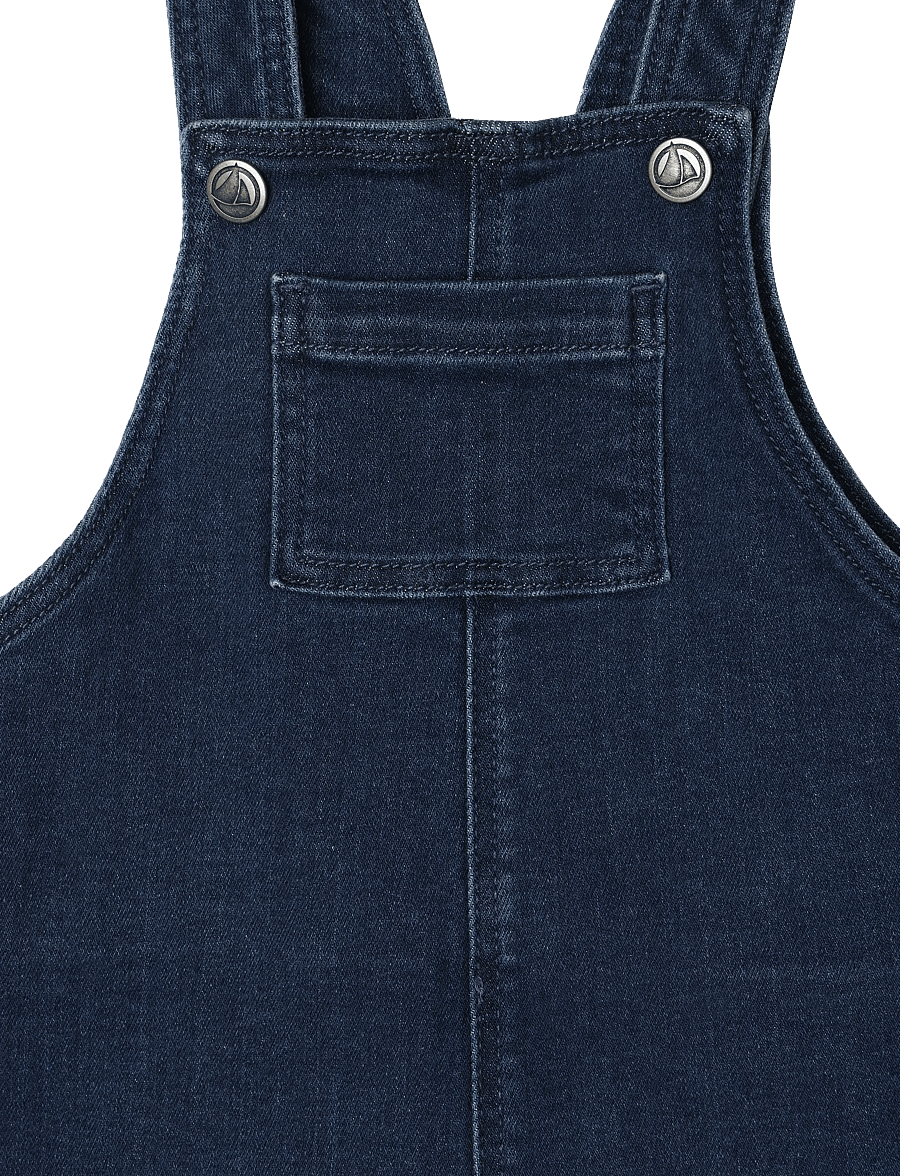 Petit Bateau - SALOPETTE LONGUE - jumpsuits - denim moyen - 2