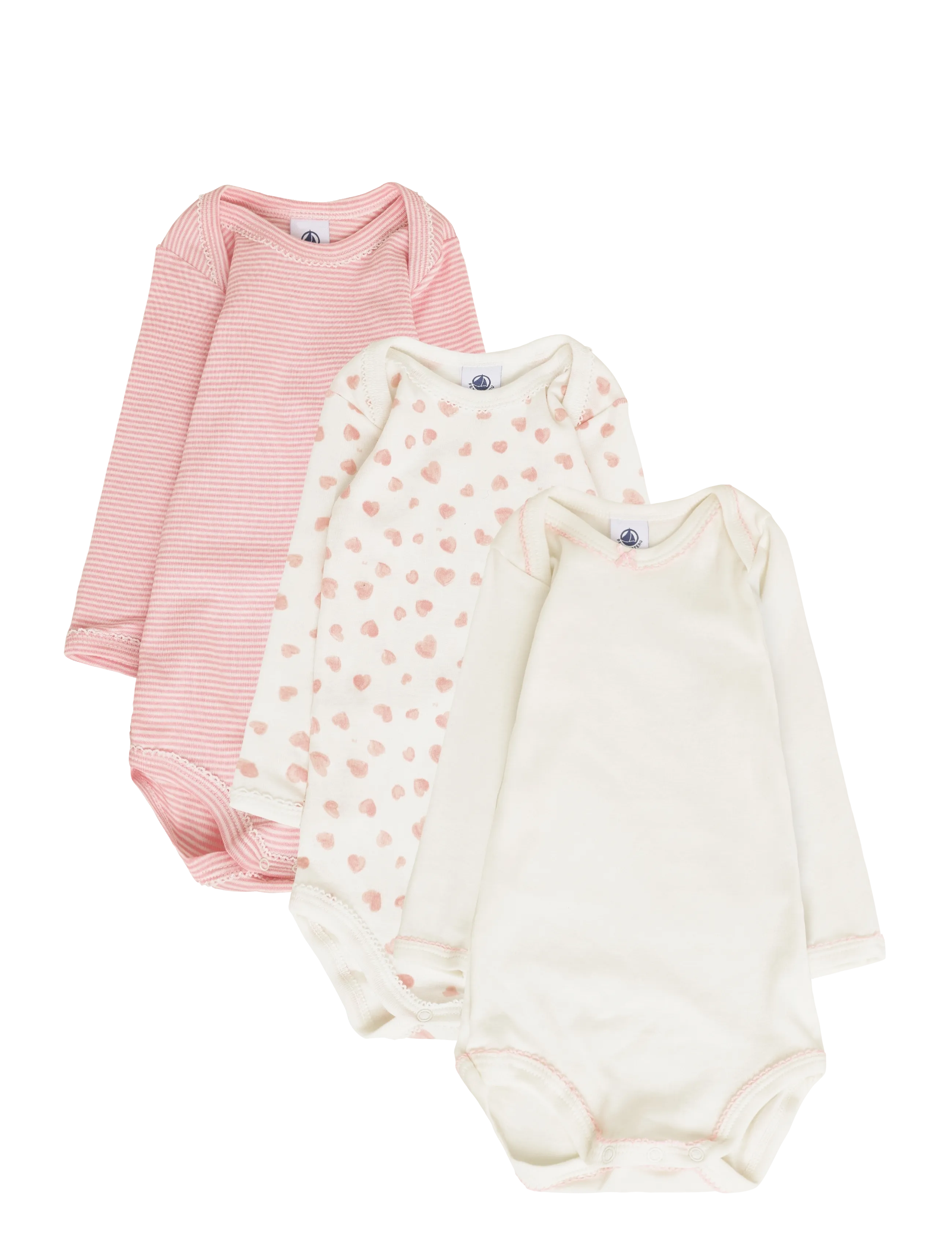 Petit Bateau SF BODIES US ML - Bodies - VARIANTE 1 / cream
