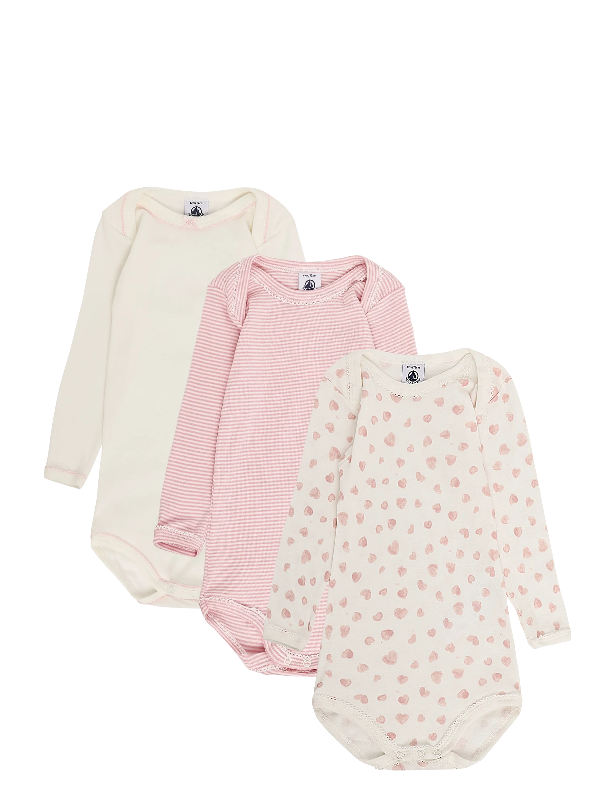 Petit Bateau SF BODIES US ML - Vaata kõiki - VARIANTE 1 / cream