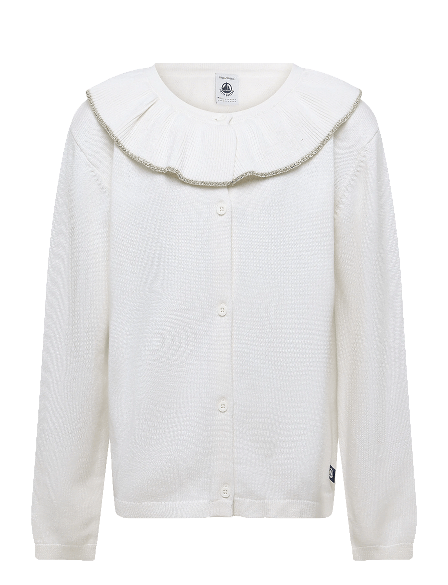 Petit Bateau - CARDIGANS JOUR - lette jakker - marshmallow/argent - 0