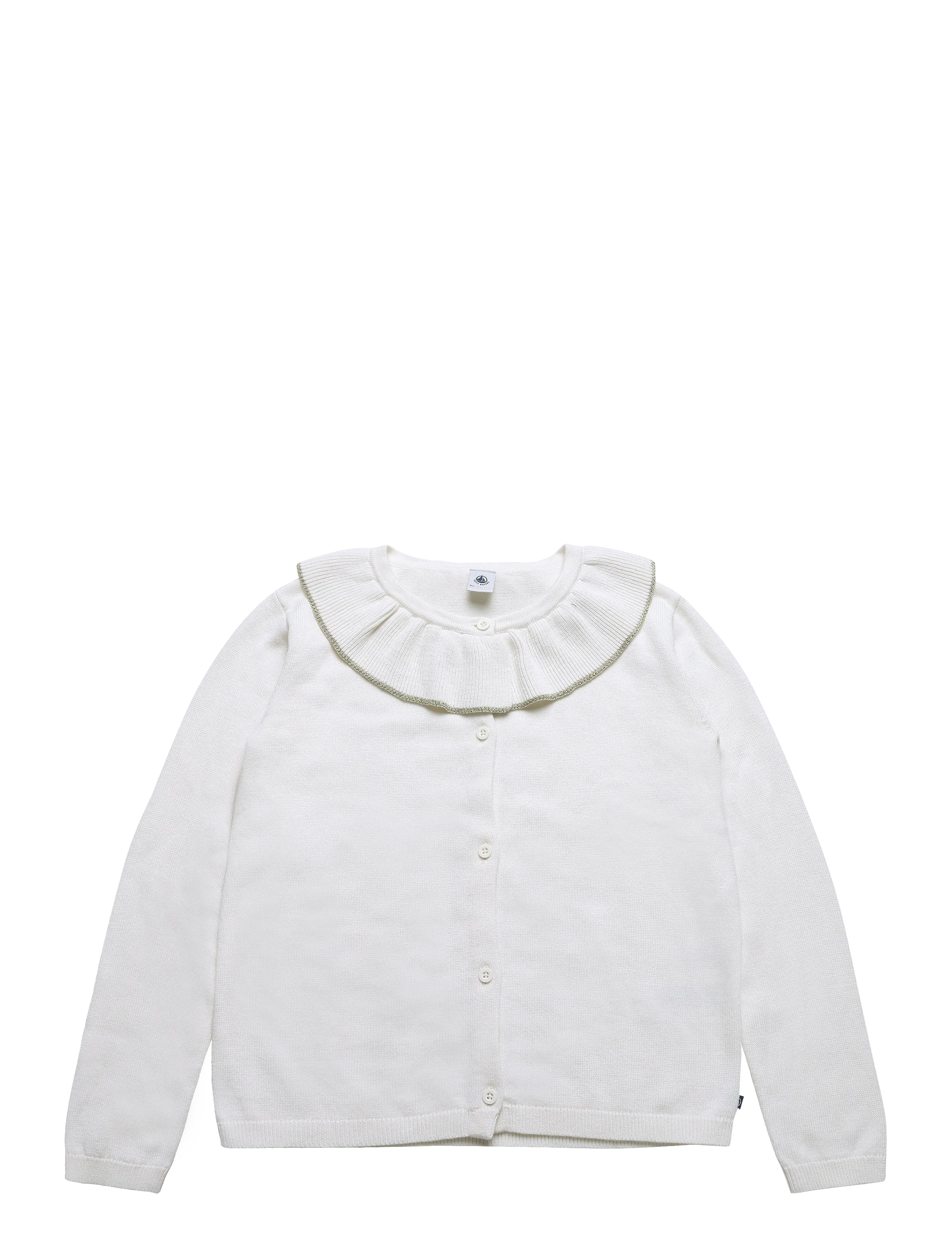 Petit Bateau CARDIGANS JOUR - Barn 98-134 - MARSHMALLOW/ARGENT / cream