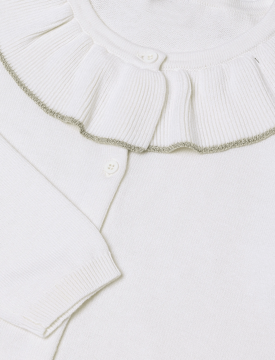 Petit Bateau - CARDIGANS JOUR - léttir jakkar - marshmallow/argent - 2